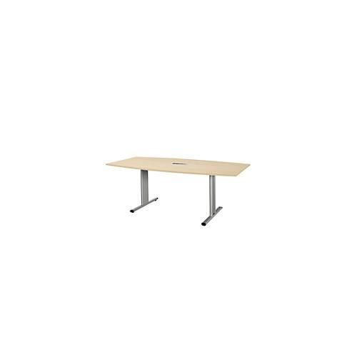 4250510825815 - Select Besprechungstisch Planova Basic mit Tischanschlussfeld Boot T-Fuß B 2000 x T 1000 x H 717 mm Ahorn weißaluminium RAL 9006 4250510825815 - Select Besprechungstisch Planova Basic mit Tischanschlussfeld Boot T-Fuß B 2000 x T 1000 x H 717 mm Ahorn weißaluminium RAL 9006