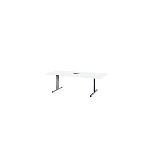 4250510830673 - Select Besprechungstisch Planova Basic mit Tischanschlussfeld Rechteck T-Fuß B 2000 x T 800 x H 717 mm weiß weißaluminium RAL 9006 4250510830673 - Select Besprechungstisch Planova Basic mit Tischanschlussfeld Rechteck T-Fuß B 2000 x T 800 x H 717 mm weiß weißaluminium RAL 9006