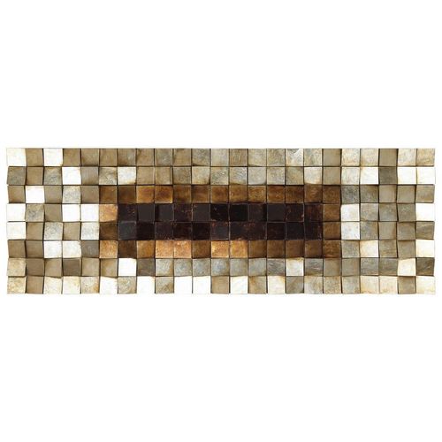 9009852574814 - Monee Objektbild  Mehrfarbig Silber Gold  Holz Kunststoff  Tanne  Sperrholz Hartholz  Abstraktes  rechteckig  180x55 cm  3D-Effekt 