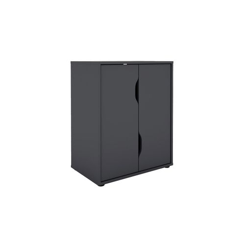 4251942248173 - Aktenschrank belfast mit viel Stauraum 2 Türen Melamin Anthrazit b 60 h 765 t 37 cm - Byliving 4251942248173 - Aktenschrank belfast mit viel Stauraum 2 Türen Melamin Anthrazit b 60 h 765 t 37 cm - Byliving