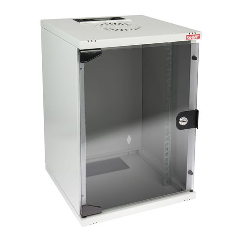 4010537630973 - 63409-07 Netzwerkschrank Serverschrank 10 Zoll 9 he 300 mm Tiefe Voll montiert Glastür Lichtgrau - HMF 4010537630973 - 63409-07 Netzwerkschrank Serverschrank 10 Zoll 9 he 300 mm Tiefe Voll montiert Glastür Lichtgrau - HMF