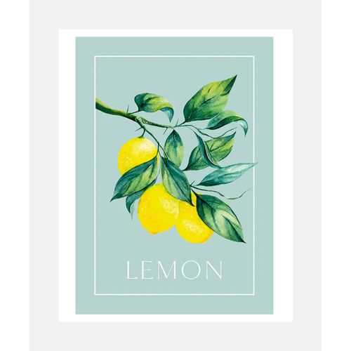 4067437125801 - Bild mit Rahmen QUEENCE oder Poster Lemon - Zitronenzweig bunt (farbe bild(er) grün blau gelb) B30cm H40cm T02cm Papier Bilder HD Premium Druck 4067437125801 - Bild mit Rahmen QUEENCE oder Poster Lemon - Zitronenzweig bunt (farbe bild(er) grün blau gelb) B30cm H40cm T02cm Papier Bilder HD Premium Druck
