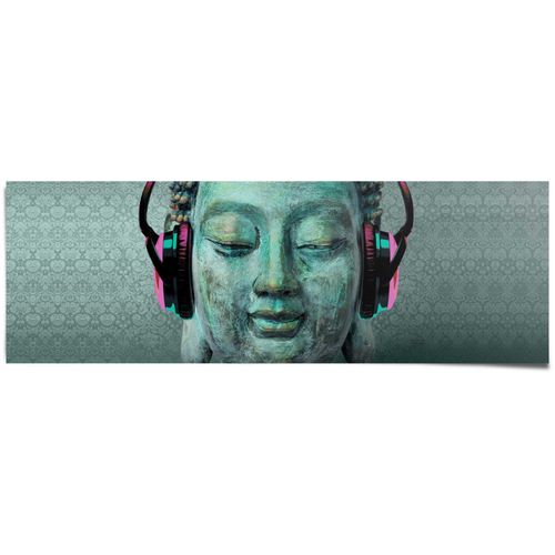 8714597372007 - Poster REINDERS Buddha Kopfhörer bunt (farbe bild(er) mehrfarbig) B158cm H53cm Papier Bilder 8714597372007 - Poster REINDERS Buddha Kopfhörer bunt (farbe bild(er) mehrfarbig) B158cm H53cm Papier Bilder