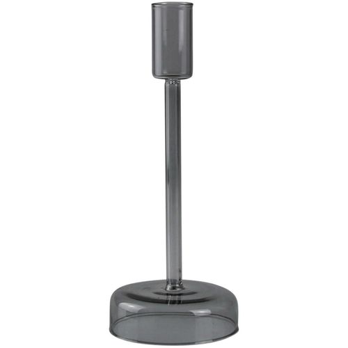 4056422271999 - Kerzenständer AM DESIGN aus grauem Glas grau B8cm H20cm Glas Kerzenhalter für eine zeitlose und stilvolle Tischdekoration 4056422271999 - Kerzenständer AM DESIGN aus grauem Glas grau B8cm H20cm Glas Kerzenhalter für eine zeitlose und stilvolle Tischdekoration