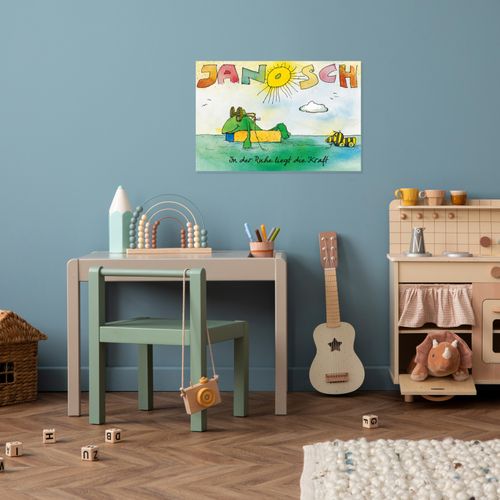 4262513381489 - Wanddekoobjekt LUCKYLINDE Der Frosch und die Tigerente bunt B30cm H20cm T03cm Blech Wanddekoobjekte Exklusive JANOSCH Kindermotive Stahlschild 4262513381489 - Wanddekoobjekt LUCKYLINDE Der Frosch und die Tigerente bunt B30cm H20cm T03cm Blech Wanddekoobjekte Exklusive JANOSCH Kindermotive Stahlschild