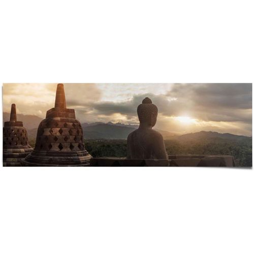 8714597387933 - Poster REINDERS Buddha Tempel Borobudur braun (farbe bild(er) braun) B158cm H53cm Papier Bilder 8714597387933 - Poster REINDERS Buddha Tempel Borobudur braun (farbe bild(er) braun) B158cm H53cm Papier Bilder
