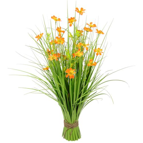 4019844777487 - Kunstgras IGEA Mit Cosmeablüten orange B32cm H68cm L32cm Obermaterial 90% Kunststoff 10% Polyester Kunstpflanzen Grasbusch künstlich Dekogras 4019844777487 - Kunstgras IGEA Mit Cosmeablüten orange B32cm H68cm L32cm Obermaterial 90% Kunststoff 10% Polyester Kunstpflanzen Grasbusch künstlich Dekogras