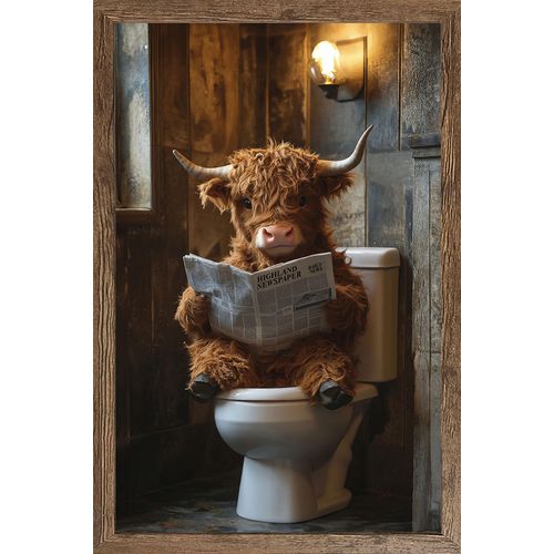 4032295094750 - Bild mit Rahmen BÖNNINGHOFF braun (farbe rahmen schwarz oak farbe bild(er) braun gra) B50cm H70cm T21cm Papier MDF Bilder