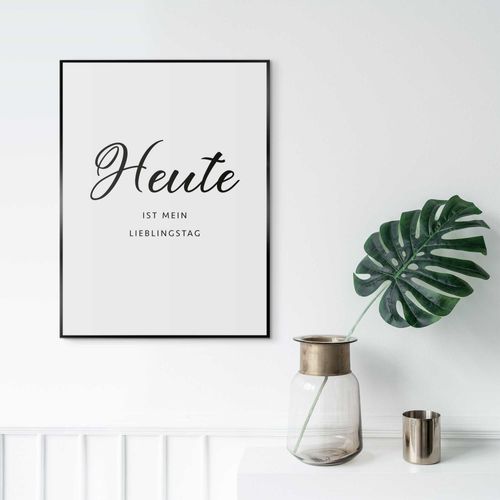 8714597654127 - Bild mit Rahmen REINDERS Heute schwarz (farbe bild(er) schwarz) B30cm H40cm T16cm Holzwerkstoff Bilder 8714597654127 - Bild mit Rahmen REINDERS Heute schwarz (farbe bild(er) schwarz) B30cm H40cm T16cm Holzwerkstoff Bilder