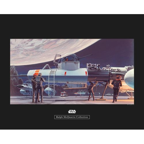 4055065164750 - Bild KOMAR Star Wars Classic RMQ Yavin Hangar bunt (farbe bild(er) bunt) B50cm H40cm Papier Holz Bilder Wandbild zur Dekoration im Kinderzimmer - ohne Rahmen