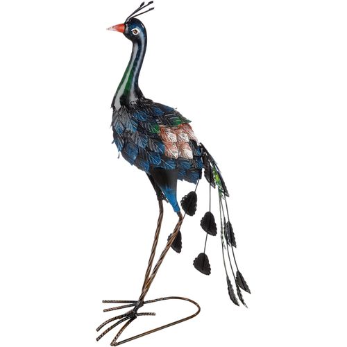 4063387675632 - Tierfigur GILDE Pfau Dekofiguren Gr B H T 24 cm x 57 cm x 16 cm Tier bunt Tierfiguren