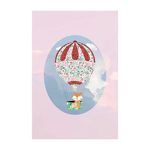 4055065156328 - Bild KOMAR Happy Balloon Rose bunt (farbe bild(er) bunt) B40cm H50cm Papier Holz Bilder Wandbild zur Dekoration - ohne Rahmen