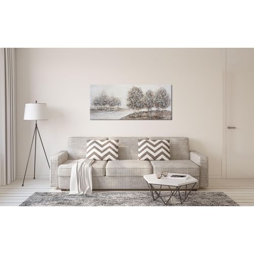 4032295093036 - Ölgemälde BÖNNINGHOFF weiß (farbe bild(er) weiß beig) B140cm H60cm T2cm Canvas Holz Bilder jedes Bild ein Unikat