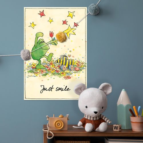 4262513381359 - Wanddekoobjekt LUCKYLINDE Der Froch - Just Smile bunt B20cm H30cm T03cm Blech Wanddekoobjekte Exklusive JANOSCH Kindermotive Stahlschild 4262513381359 - Wanddekoobjekt LUCKYLINDE Der Froch - Just Smile bunt B20cm H30cm T03cm Blech Wanddekoobjekte Exklusive JANOSCH Kindermotive Stahlschild
