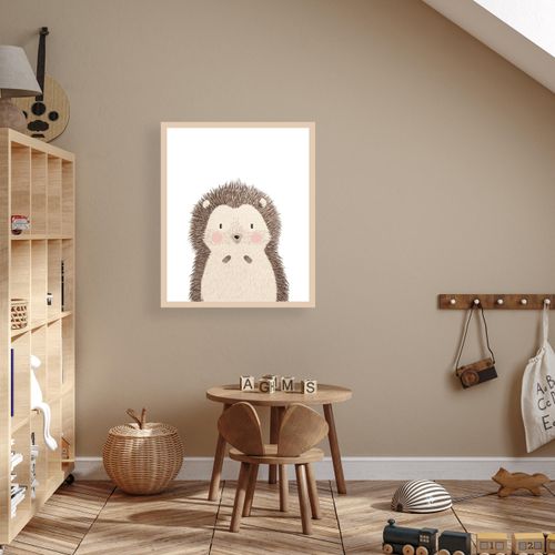 4068223534418 - Bild mit Rahmen LÜTTENHÜTT oder Poster Niedlicher Igel bunt (farbe rahmen beige farbe bild(er) bunt) B50cm H70cm T07cm Holz Plexiglas Bilder HD Premium Druck 4068223534418 - Bild mit Rahmen LÜTTENHÜTT oder Poster Niedlicher Igel bunt (farbe rahmen beige farbe bild(er) bunt) B50cm H70cm T07cm Holz Plexiglas Bilder HD Premium Druck