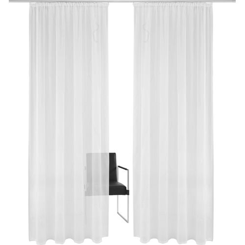 6920192966011 - Gardine Mila Gr 4 weiß B140cm H245cm Voile Polyester GUIDO MARIA KRETSCHMER HOME & LIVING Gardinen Wellenmuster Voile einfarbig democratichome Edition bestickt 6920192966011 - Gardine Mila Gr 4 weiß B140cm H245cm Voile Polyester GUIDO MARIA KRETSCHMER HOME & LIVING Gardinen Wellenmuster Voile einfarbig democratichome Edition bestickt