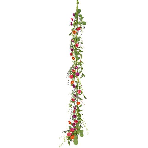4019844816995 - Kunstranke IGEA Künstliche Blütengirlande bunt B16cm H150cm L10cm Polyester Kunstpflanzen Margerite Gänseblümchen Ranke Girlande Deko AST Rebe
