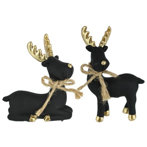 4019844816537 - Dekofigur IGEA Tierfigur Elch schwarz B7cm H8cm Polyresin Dekofiguren Figur Rentier Skulptur Statue Weihnachtsdeko Hirsch Dekohirsch Advent 4019844816537 - Dekofigur IGEA Tierfigur Elch schwarz B7cm H8cm Polyresin Dekofiguren Figur Rentier Skulptur Statue Weihnachtsdeko Hirsch Dekohirsch Advent
