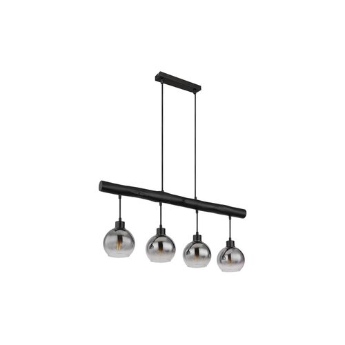 9007371541911 - Hängeleuchte Glas rauch schwarz Höhenverstellbar L 85 cm 9007371541911 - Hängeleuchte Glas rauch schwarz Höhenverstellbar L 85 cm