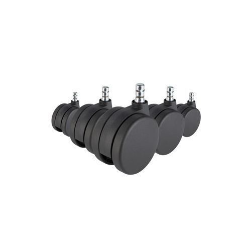 4251084660833 - Stuhlrollen 5x ROLO No-Noise 11mm 75mm Metall Kunststoff hjh OFFICE