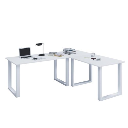 4051814397394 - Holz Schreibtisch Eckschreibtisch schlicht 130x130 L Form links oder rechts Arbeitstisch Platte 50 cm tief Computertisch Büromöbel - Lona U 4051814397394 - Holz Schreibtisch Eckschreibtisch schlicht 130x130 L Form links oder rechts Arbeitstisch Platte 50 cm tief Computertisch Büromöbel - Lona U