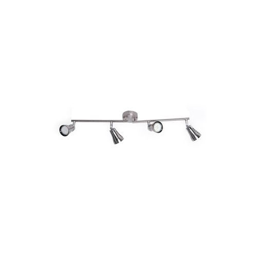 9007371239221 - LED Deckenlampe 4 bewegliche Spots Chrom 625 cm lang 9007371239221 - LED Deckenlampe 4 bewegliche Spots Chrom 625 cm lang
