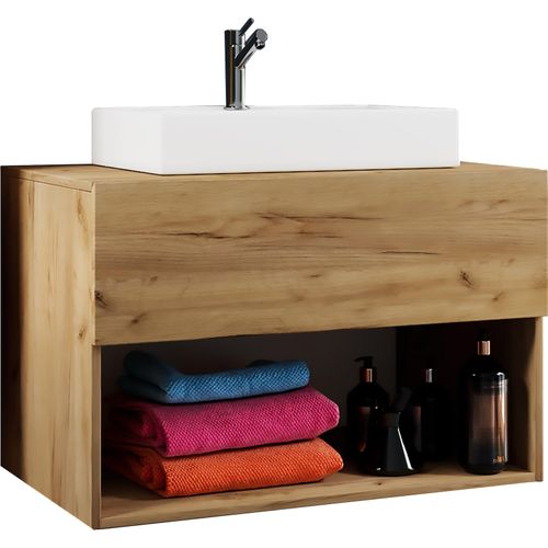4051814412554 - 2-tlg Waschtisch Breite 80 cm Waschplatz Badmöbel Waschbecken Bad Schrank Keramik Lendas ll 4051814412554 - 2-tlg Waschtisch Breite 80 cm Waschplatz Badmöbel Waschbecken Bad Schrank Keramik Lendas ll