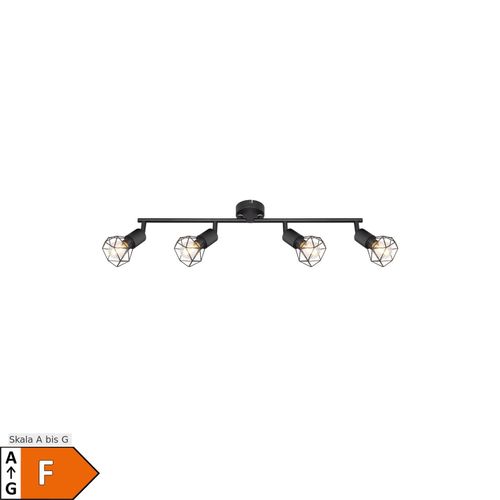 9007371544066 - LED Decken Spotleiste schwarz verstellbare Strahler L 60 cm 9007371544066 - LED Decken Spotleiste schwarz verstellbare Strahler L 60 cm