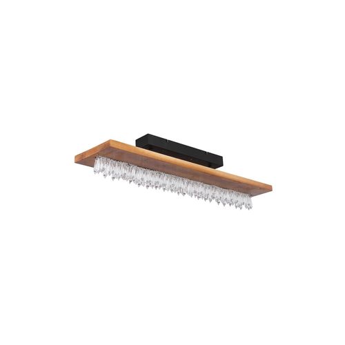 9007371548026 - LED Deckenleuchte Holz Kristalldekor L 80cm 9007371548026 - LED Deckenleuchte Holz Kristalldekor L 80cm