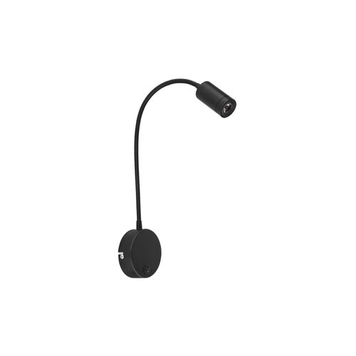 9007371548040 - LED Wandleuchte schwarz flexibel Schalter H 50 cm 9007371548040 - LED Wandleuchte schwarz flexibel Schalter H 50 cm