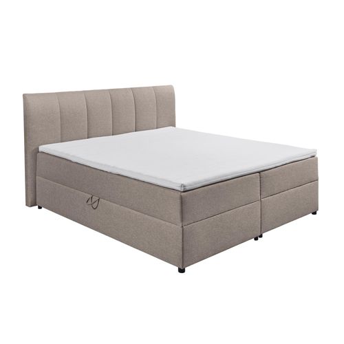 4251561915227 - riess-ambiente Boxspringbett MARSEILLE 180x200cm taupe inkl Matratze und Topper mit Bettkasten 4251561915227 - riess-ambiente Boxspringbett MARSEILLE 180x200cm taupe inkl Matratze und Topper mit Bettkasten