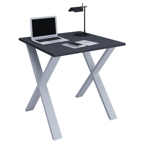 4051814432835 - Holz Schreibtisch H 76 x B 80 x T 80 cm Computertisch schlicht Füße aus hochwertigem Metall Arbeitstisch Büromöbel - Lona X