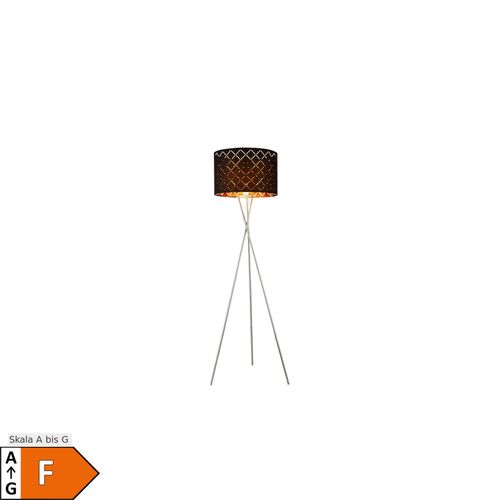 9007371546671 - RGB LED Stehleuchte 3 Bein Textil schwarz gold DxH 62 x 160 cm 9007371546671 - RGB LED Stehleuchte 3 Bein Textil schwarz gold DxH 62 x 160 cm