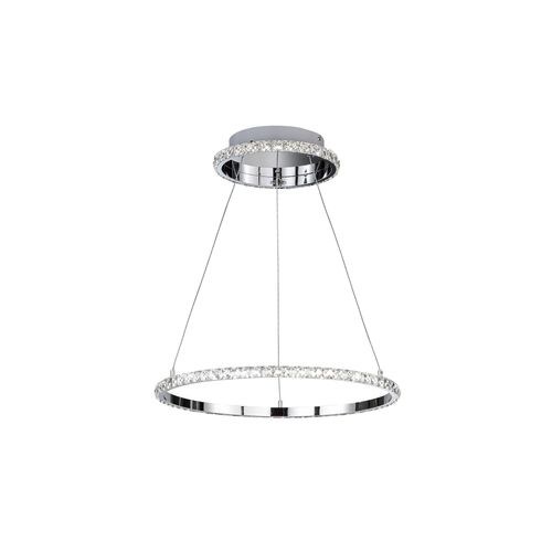 4003474393162 - Wofi - Hängeleuchte Wohnzimmer Pendelleuchte Höhenverstellbar Kristall led Lampe Kristalloptik 3 Stufen dimmer Metall Chrom 1x led 26W 3400Lm 4003474393162 - Wofi - Hängeleuchte Wohnzimmer Pendelleuchte Höhenverstellbar Kristall led Lampe Kristalloptik 3 Stufen dimmer Metall Chrom 1x led 26W 3400Lm