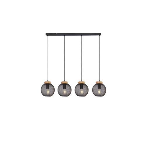 9007371537341 - Hängeleuchte Käfig-Design Holz natur schwarz H 120 cm 9007371537341 - Hängeleuchte Käfig-Design Holz natur schwarz H 120 cm