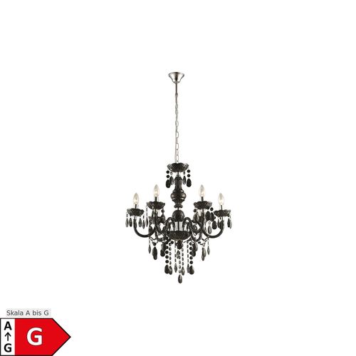 4059157039650 - Etc-shop - Hänge Leuchte Kronleuchter Decken Beleuchtung Luster schwarz im Set inklusive led Leuchtmittel 4059157039650 - Etc-shop - Hänge Leuchte Kronleuchter Decken Beleuchtung Luster schwarz im Set inklusive led Leuchtmittel