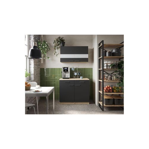 4262421978023 - Ergänzungset ca B 100 cm Holz Glastüren- versch Ausführungen-schwarz 4262421978023 - Ergänzungset ca B 100 cm Holz Glastüren- versch Ausführungen-schwarz