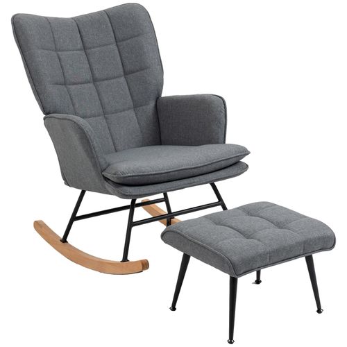 4255633565570 - Schaukelstuhl mit Hocker und hoher Rückenlehne gelb 64L x 89B x 90H cm 4255633565570 - Schaukelstuhl mit Hocker und hoher Rückenlehne gelb 64L x 89B x 90H cm