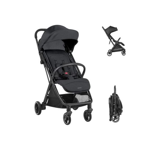 3801001031386 - Kikkaboo Kinderwagen Buggy Lauren verstellbar faltbar Aluminiumrahmen bis 22 kg schwarz