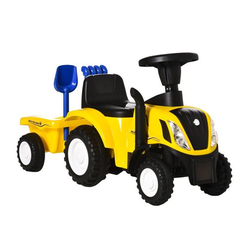 4255633530493 - Homcom - Rutsch-Traktor mit Anhänger Hupe Sandspielzeug ab 1 Jahr Kunststoff+Metall gelb 91 x 29 x 44cm - Gelb 4255633530493 - Homcom - Rutsch-Traktor mit Anhänger Hupe Sandspielzeug ab 1 Jahr Kunststoff+Metall gelb 91 x 29 x 44cm - Gelb