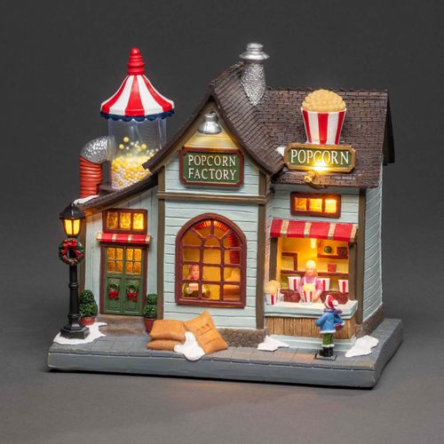 7318304219008 - Weihnachtshaus KONSTSMIDE Weihnachtsdeko Weihnachtsdörfer Gr B H T 225 cm x 22 cm x 14 cm bunt LED Szenerie Popcornfabrik mit Animation 8 Weihnachtsliedern 7318304219008 - Weihnachtshaus KONSTSMIDE Weihnachtsdeko Weihnachtsdörfer Gr B H T 225 cm x 22 cm x 14 cm bunt LED Szenerie Popcornfabrik mit Animation 8 Weihnachtsliedern