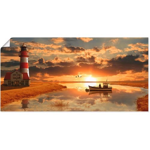 4057738020974 - Wandbild ARTLAND Maritime Idylle beim Leuchtturm Bilder Gr B H 60 cm x 30 cm Poster Gebäude 1 St orange Bild Kunstdruck Kunstdrucke Bilder als Leinwandbild Wandaufkleber oder Poster in versch Größen 4057738020974 - Wandbild ARTLAND Maritime Idylle beim Leuchtturm Bilder Gr B H 60 cm x 30 cm Poster Gebäude 1 St orange Bild Kunstdruck Kunstdrucke Bilder als Leinwandbild Wandaufkleber oder Poster in versch Größen