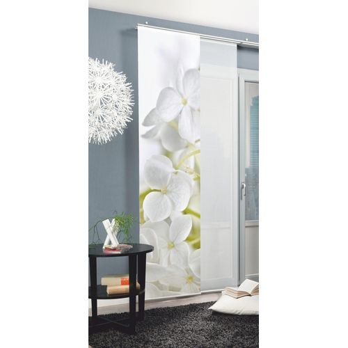 4011714213934 - Schiebegardine HOME WOHNIDEEN LYNTON weiß B60cm H245cm Polyester Gardinen HxB 245x60 inkl Befestigungszubehör