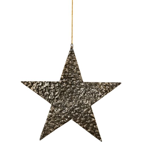 4064118112440 - Dekostern CREATIV DECO Weihnachtsstern Weihnachtsdeko Dekosterne Gr B H T 2700 cm x 2700 cm x 050 cm silberfarben Weihnachtssterne aus Aluminium Hängedekoration 3er Set Ø ca 27 cm