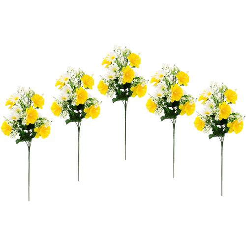 4019844795344 - Kunstblume IGEA Osterglocken Margeriten Zweig gelb B18cm H55cm L10cm Obermaterial 80% Polyester 20% Kunststoff Kunstpflanzen 5er Set Gänseblümchen Narzissen Osterdeko Frühjahrsblumen für Vasen 4019844795344 - Kunstblume IGEA Osterglocken Margeriten Zweig gelb B18cm H55cm L10cm Obermaterial 80% Polyester 20% Kunststoff Kunstpflanzen 5er Set Gänseblümchen Narzissen Osterdeko Frühjahrsblumen für Vasen