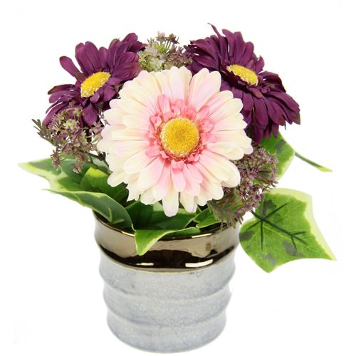 4019844802011 - Kunstblume IGEA Arrangement aus Gerbera im Topf aus Keramik rot (burgund) B22cm H26cm L22cm Polyester Kunstpflanzen Tischgestecke Blumendekoration Seidenblumen Künstliche Blumen 4019844802011 - Kunstblume IGEA Arrangement aus Gerbera im Topf aus Keramik rot (burgund) B22cm H26cm L22cm Polyester Kunstpflanzen Tischgestecke Blumendekoration Seidenblumen Künstliche Blumen