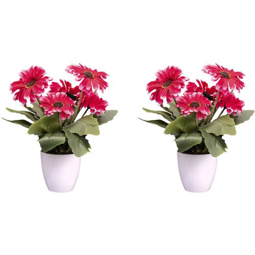 4064118117711 - Kunstblume CREATIV GREEN Gerberabusch pink (fuchsia) H27cm Obermaterial 85% Polyester 15% Polyethylen Kunstpflanzen