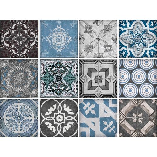 4049009167952 - Fliesenaufkleber QUEENCE Mosaik Muster grau (grau blau) B15cm H15cm T01cm Fliesenaufkleber Stickerfliesen selbstklebend Sticker 12er Set 4049009167952 - Fliesenaufkleber QUEENCE Mosaik Muster grau (grau blau) B15cm H15cm T01cm Fliesenaufkleber Stickerfliesen selbstklebend Sticker 12er Set