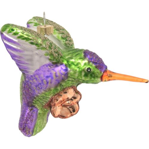 0024762243536 - Christbaumschmuck KREBS GLAS LAUSCHA Kolibri mit Blume Violet Grün 9cm lila (violett) B7cm H11cm T11cm Glas Weihnachtsbaumschmuck Christbaumschmuck aus Glas mundgeblasen handgefertigt Tierfigur 0024762243536 - Christbaumschmuck KREBS GLAS LAUSCHA Kolibri mit Blume Violet Grün 9cm lila (violett) B7cm H11cm T11cm Glas Weihnachtsbaumschmuck Christbaumschmuck aus Glas mundgeblasen handgefertigt Tierfigur