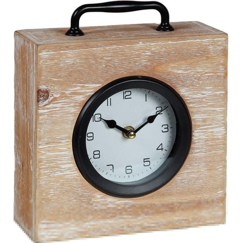 4050223847216 - Tischuhr Tischuhr holz 23cm Tischuhren schwarz Tischuhren